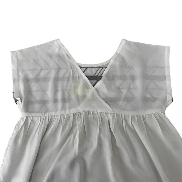 Crazy 8 White Black Silver Dress Size Small 5/6 - Picture 4 of 5